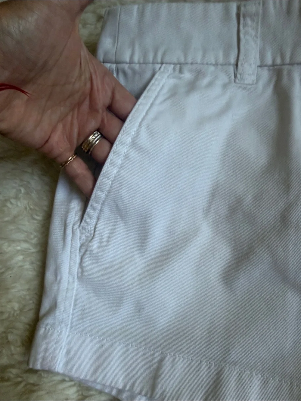 J.Crew Women's White Chino Shorts
